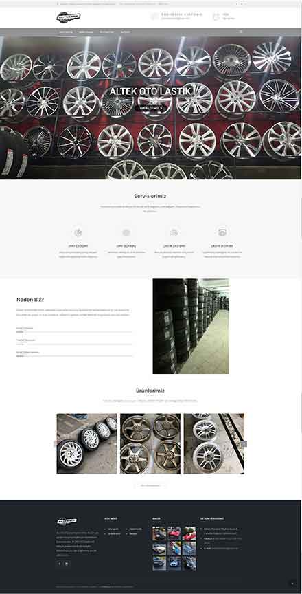 Altek Oto Lastik — Web Sitesi