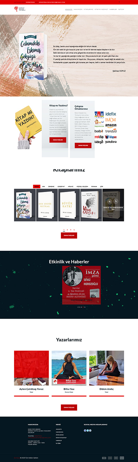 Kırmızı Balon Yayınevi — Web Sitesi
